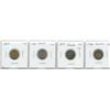 Image 1 : Lot of 4 Canada Silver 10¢:  1917 -1920