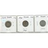 Image 1 : Lot of 3 Canada Silver 10¢:  1929 - 1931