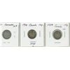 Image 2 : Lot of 3 Canada Silver 10¢:  1929 - 1931