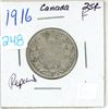 Image 1 : 1916 Canada Silver 25¢