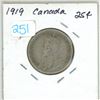 Image 1 : 1919 Canada Silver 25¢