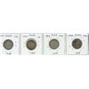 Image 2 : Lot of 4 Canada 1919 Silver 25¢