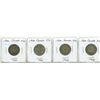 Image 1 : Lot of 4 Canada 1920 Silver 25¢
