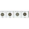 Image 2 : Lot of 4 Canada 1920 Silver 25¢