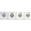 Image 1 : Lot of 4 Canada 1867-1967 Silver 25¢