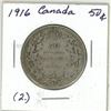 Image 2 : 1916 Canada Silver 50¢ (2.)