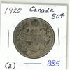 Image 1 : 1920 Canada Silver 50¢ (2.)