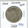 Image 1 : 1938 Canada Silver 50¢