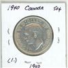Image 2 : 1940 Canada Silver 50¢ (1.)