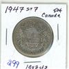 Image 1 : 1947 ST7 Canada Silver 50¢