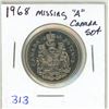 Image 1 : 1968 Canada 50¢, Missing 'A' on banner