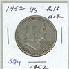 Image 1 : 1952 USA Silver Half Dollar