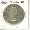 Image 2 : 1958 Canada Silver Dollar