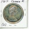 Image 2 : 1967 Canada Silver Dollar (2.)