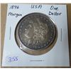 Image 1 : 1896 USA Silver Morgan Dollar