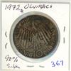 Image 1 : 1972 Munich Silver 10 Deutsche Marks