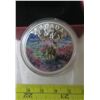 Image 1 : 2015 Canada Fine Silver $20 colored coin, Misty Morning Mule Deer, COA