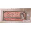 Image 1 : 1954 Canada $2 bill, Beattie/Rasminsky, #W/U 9313010