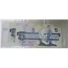 Image 2 : Sequential Pair of UNC 1986 Canada $5 bills, Knight/Thiessen, #ANL 1576740 - 741