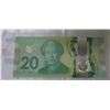Image 2 : 2015 Canada RADAR $20 bill, Wilkins/Poloz, #FWU 3736373