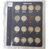 Image 1 : Lighthouse Coin Binder Sheet with 16 Half Dollars