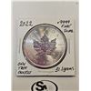 Image 2 : 2002 .9999 Fine silver one troy ounce 5 dollars