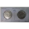 Image 1 : 1951 W.D & 1952 N.D half-dollar (.800 silver Au-55 & AU-50)