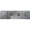 Image 1 : 1967 canada centennial nickel , dime, quarter & half-dollar (.800 silver) MS-64