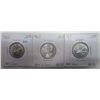 Image 1 : 1962,63,64 canada quarters (.800 silver) AU-50