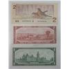 Image 3 : $1 canada 1967 banknote beattie-rasminsky $2 lawson-bowey 1954& $2 1986 note