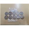 Image 1 : bag of 9 Canadian nickel dollars + 1 token