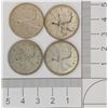 Image 1 : 1968  Silver Quarter 4 Coins (non-magnetic)