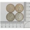 Image 2 : 1968  Silver Quarter 4 Coins (non-magnetic)