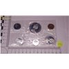 Image 2 : 1965  Six Coins Silver Dollar, Fifty Cent Piece, Quarter, Dime, Nickel, Penny Set