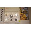 Image 2 : 1980  Six Coins Silver Dollar, Fifty Cent Piece, Quarter, Dime, Nickel, Penny Set