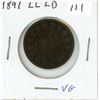 Image 1 : 1891 LL LD Canadian Large Cent