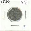 Image 1 : 1934 Canadian five cents