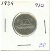 Image 1 : 1939 Canadian five cents