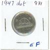 Image 1 : 1947 dot Canadian five cents