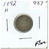 Image 1 : 1882H Canadian silver ten cents