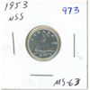 Image 1 : 1953 NSF Canadian silver ten cents