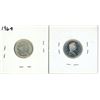 Image 2 : 1964 + 1965 Canadian silver ten cents