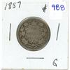 Image 1 : 1887 Canadian silver 25 cents