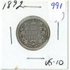 Image 1 : 1892 Canadian silver 25 cents