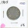 Image 1 : 1909 Canadian silver 25 cents