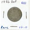 Image 1 : 1936 dot Canadian silver 25 cents
