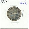 Image 1 : 1961 Canadian silver 25 cents