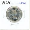 Image 1 : 1964 Canadian silver 25 cents
