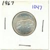 Image 1 : 1967 Canadian silver 25 cents