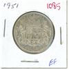 Image 1 : 1951 Canadian silver fifty cents